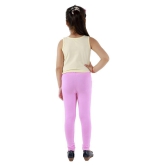 Kids Cave - Baby Pink Cotton Blend Girls Leggings ( Pack of 1 ) - None