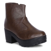 Ishransh - Brown Womens Ankle Length Boots - None