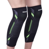 beatXP 3D Premium Knee Cap Support Cap Brace/Sleeves Pair For Sports, Gym, Pain Relief, Knee Compression Support, Exercise, Running, Cycling, Workout For Men And Women - Green (S) - S