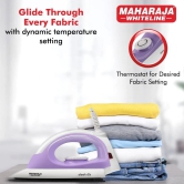 Maharaja Whiteline Sleek DLX 1000 Watt Dry Iron | Purple & White