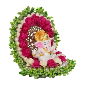 eCraftIndia Showpiece Resin Ganesha Idol 12 x 10 cms Pack of 1