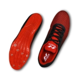 Nivia Stride Track&Field Running Shoes Red - None