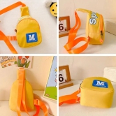 Mini Letter Printed Crossbody Bag for Kids-Orange