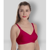 Madam - Pink Cotton Non - Padded Womens Minimizer Bra ( Pack of 1 ) - 38D