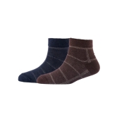 Men Pack Of 2 Patterned Cotton Ankle Length Socks