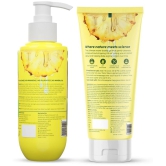 Plix Pineapple Glow Duo Depigmentation Face Wash & Lactic Acid Exfoliating Body Wash Combo Pack of 2