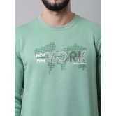 Rodamo Men Green Printed Sweatshirt