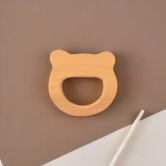 Eco-Friendly Neem Wood Bunny Head Teething Toy