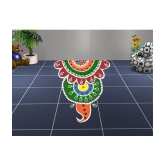 Asmi Collection Beautiful Rangoli Art Floor Sticker ( 65 x 60 cms )