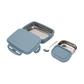 Jaypee - Blue Stainless Steel Lunch Box ( Pack of 1 )