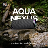 HAPIPOLA Bluetooth Speaker Aqua Nexus | Immersive Audio | Good Bass | Light Weight 10+ Hours Playback | USB Input | Built-in Microphone Hands-Free Calls | RGB Lights