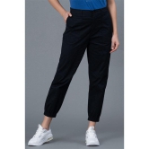 Mode by RedTape Black Cotton Joggers for Women | Solid Pattern Joggers for Women