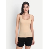 AIMLY Cotton Camisoles - Beige Single - None