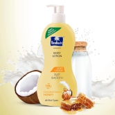 Parachute Advansed Soft Touch Body Lotion for Women & Men, All Skin types, 400ml | Pure Coconut Milk & Honey, 100% Natural, 72h Moisturisation