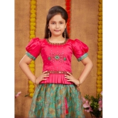 Aarika Pink Silk Girls Lehenga Choli Set ( Pack of 1 ) - None