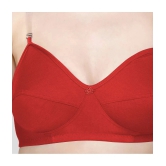 TCG Pack of 2 Cotton Blend Non Padded Womens Everyday Bra ( Red ) - None