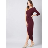 Sheetal associates - Maroon Cotton Blend Womens Bodycon Dress ( Pack of 1 ) - None