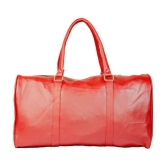 Man Arden - Red Leather Duffle Bag - Onesize