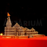 Artarium Ram Mandir Ayodhya Model Authentic Design Ideal for Home Temple, Home Decor & Gifts (9 INCH RAM MANDIR)