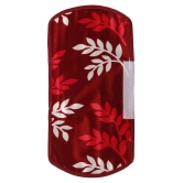 E-Retailer Set of 5 PVC Maroon Fridge Top Cover - Maroon