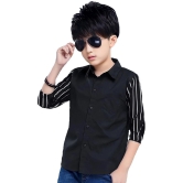 Force - Black Cotton Blend Boys T-Shirt ( Pack of 1 ) - None