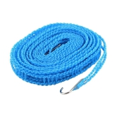 Mundal 5 Meters Windproof Anti-Slip Clothes Washing Line Drying Nylon Rope with Hooks