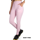 KARARO JEGGINGS - Cotton Blend Skinny Fit Fluorescent Pink Womens Jeggings ( Pack of 1 ) - None