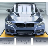 Car Craft Compatible With Bmw 3 Series F30 2012-2018 Gts Style Front Hood Bonnot Steel