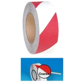 CONNECTWIDE Anti-Slip Tape - 2 Inch x 5 meters Red-White Heavy Duty Non-Skid Tape High Traction Safety Walk Track Treads Grit Grip Tape Strips Sticker Abrasive for Stairs Step, Safety Tape (Red/White)