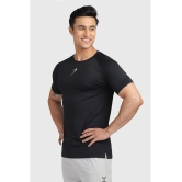 Fuaark Black Polyester Slim Fit Mens Sports T-Shirt ( Pack of 1 ) - None