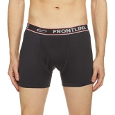 Rupa Frontline Men's Cotton Solid Innerwear Trunk (Pack of 2, Multicolor) (Non Returnable)