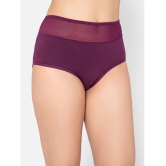 Clovia - Purple Cotton Solid Womens Briefs ( Pack of 1 ) - None