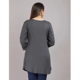 JC4U - Grey Rayon Womens Flared Kurti ( Pack of 1 ) - None