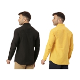 KLOSET By RIAG 100% Cotton Regular Fit Solids Full Sleeves Men's Casual Shirt - Mustard ( Pack of 2 ) - None