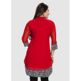 Meher Impex - Red Georgette Womens Tunic ( Pack of 1 ) - None