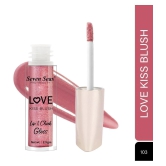 Seven Seas Tint Lip Love Kiss Blush|Moisturizing lip gloss and lip cheek tint Glossy Finish (Pink)