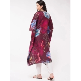 Pannkh - Wine Polyester Womens Kaftan Kurti ( Pack of 1 ) - None