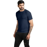 ANTI BACTERIAL T SHIRT, YTS9011 Men Sporty Round Neck Polyester Black T-Shirt