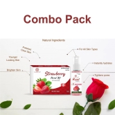 Soundarya Herbs Facial Kit (140gm) with Free 100ml Rose Toner | Achieve a Radiant Glow - Strawberry Facial kit