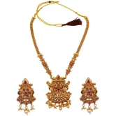 gilher - Gold Alloy Necklace Set ( Pack of 1 ) - Gold