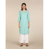 Karigari - Asymmetrical Rayon Green Women's Kurti ( Pack of 1 ) - None