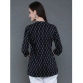 Antaran Cotton Printed A-line Womens Kurti - Black ( Pack of 1 ) - None