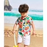 Venutaloza Toddler Boys Floral Graphic Shirt For Boy.-6 Month to 12 Month