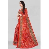 LEELAVATI - Red Georgette Saree With Blouse Piece ( Pack of 1 ) - Red