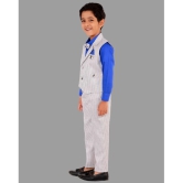 DKGF Fashion - Blue Cotton Blend Boys Shirt & Pants ( Pack of 1 ) - None