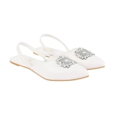 Shoetopia - White Womens Flats - None