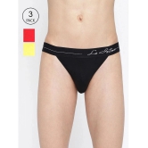 La Intimo Multicolor Cotton Mens Thongs ( Pack of 3 ) - None