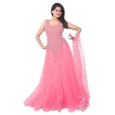 VKARAN Net Anarkali Dress Material