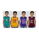 Soft Apparels - Multi T-Shirt For Baby Boy ( Pack of 4 ) - None