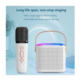 VEhop Karaoke BT Speaker 10 W Bluetooth Speaker Bluetooth V 5.3 with USB,SD card Slot,Aux,3D Bass Playback Time 10 hrs Assorted - Assorted